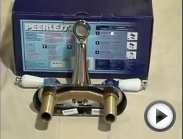 How to Install a Pedestal Sink : How to Attach a Faucet to a