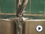 How to tighten a Moen Salora single handle kitchen faucet to sink