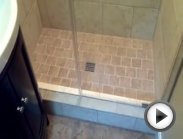 Install framless shower doors that swing in and out