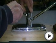 Old plumber shows how to repair a leaky - replace kitchen spout.